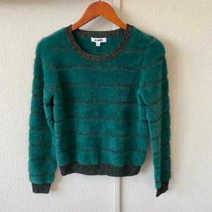 BB Dakota Green Iridescent Striped Sweater